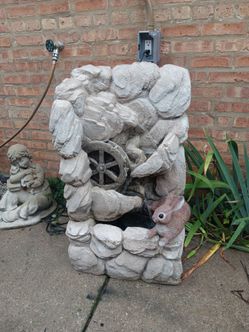 Fiberglass Electric Outdoor Patio Fountain