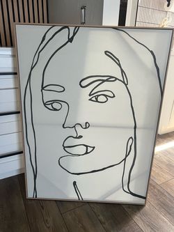 Modern minimalist canvas artwork