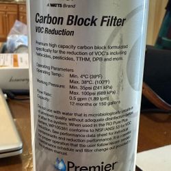 Watts RO Pure Plus VOC Water Filter | Silver Push Button