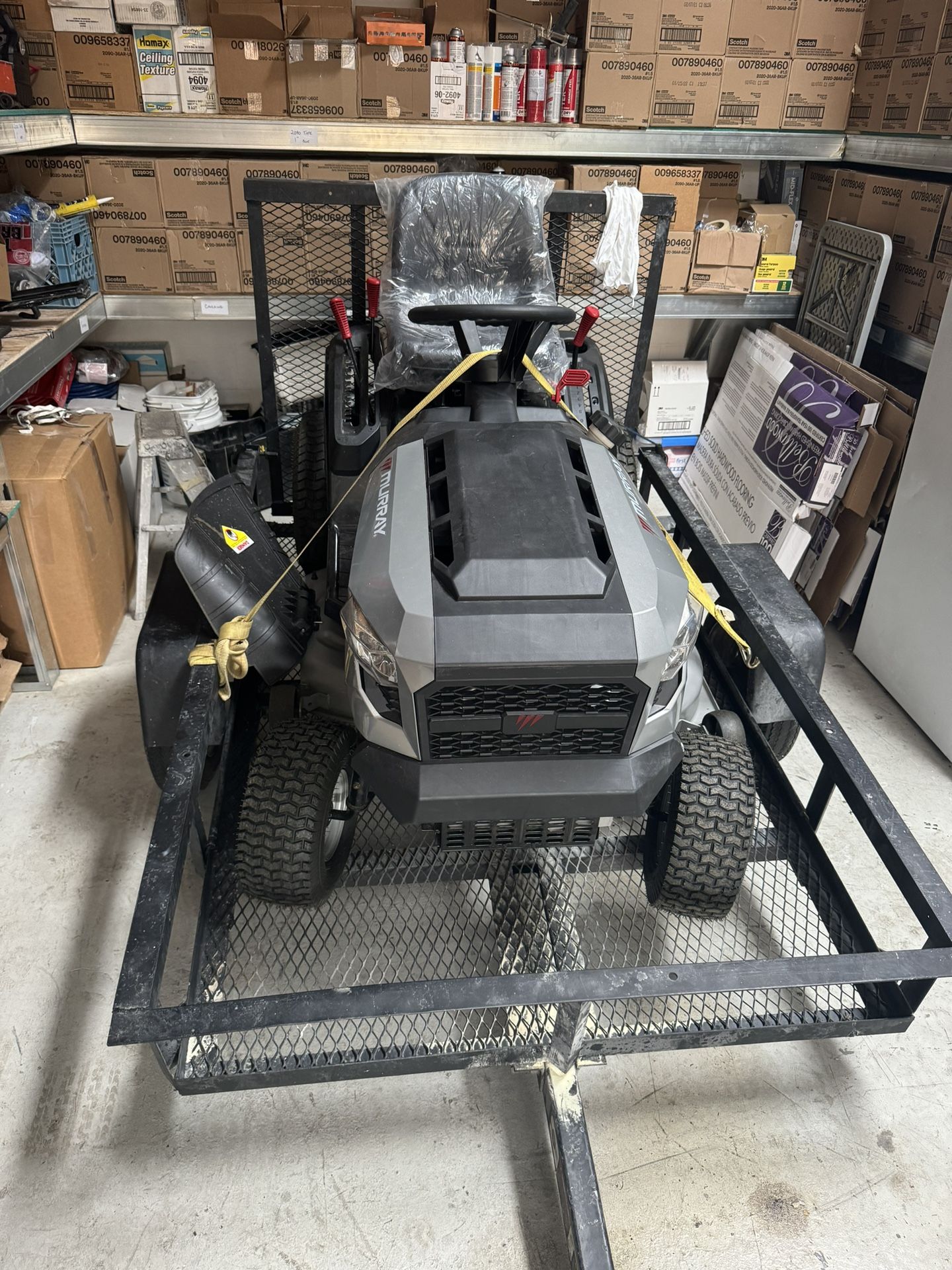 Riding Lawn Mower With Trailer 