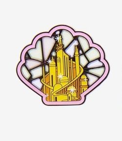 Loungefly Disney Princess Ariel’s Castle Stained Glass Blind Box Enamel Pin