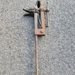 Post Vise Leg Vice Tool Tools Antique Classic Vintage Blacksmith 