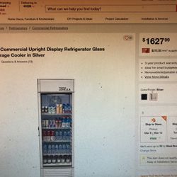 Brand New Levella Comercial Refrigerator Still Wrapped In The Box 