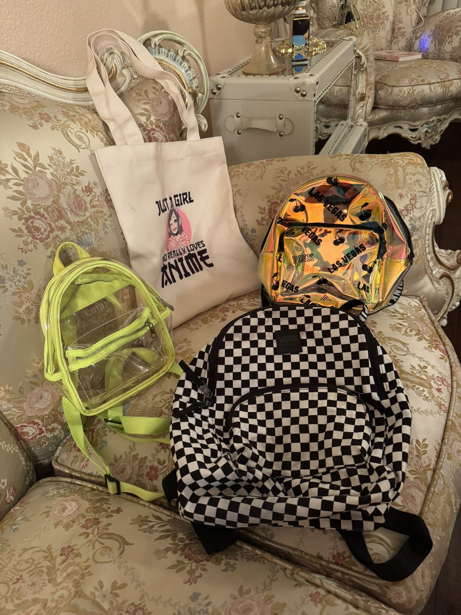 Bundle 4 Backpacks & Tote Bag