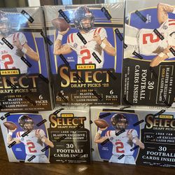 Panini Select Draft Picks 2022 blaster box lot 5 boxes of cards!!