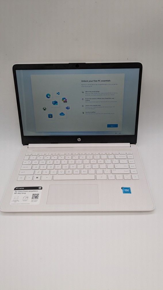 HP Laptop 14-dq0052dx 4Gb RAM 64 GB eMMC Storage