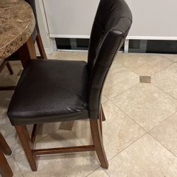 Kitchen Marble Top Table With 4 Chairs 