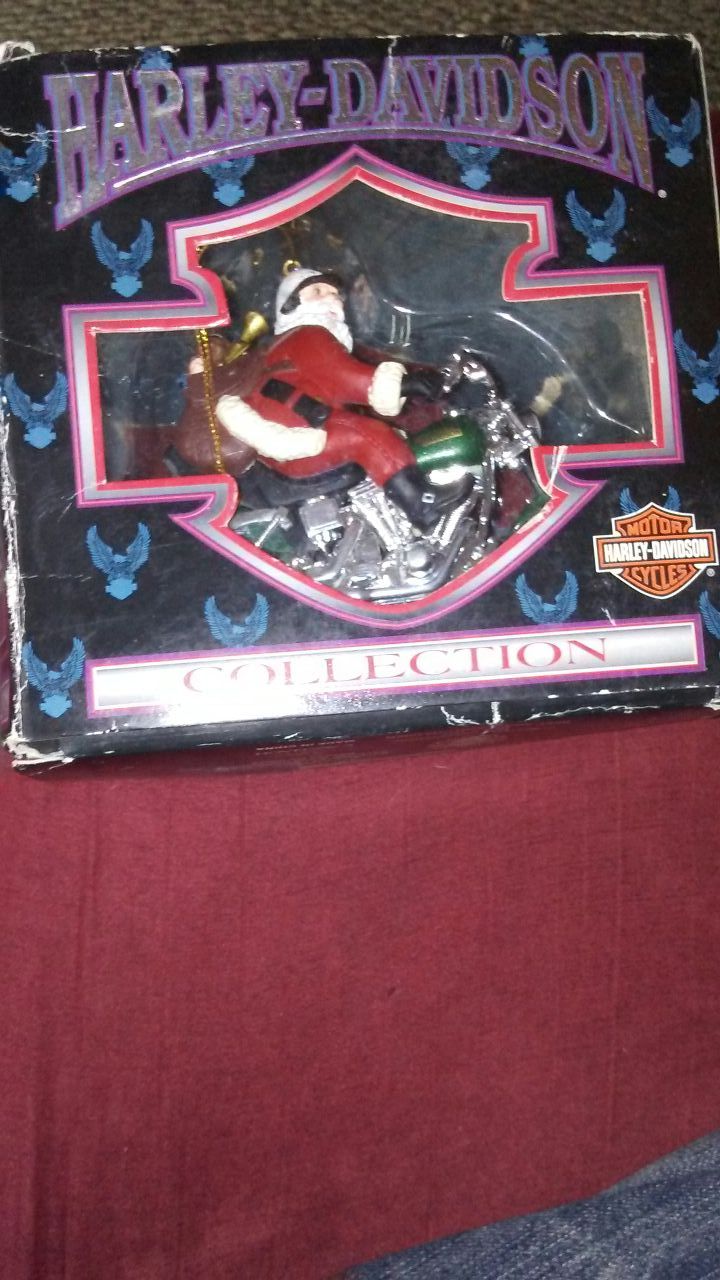 Harley Davidson Santa Christmas Tree Ornament (Collection)