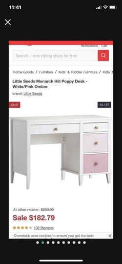 Little Seeds Monarch Hill Poppy Desk White/pink Ombr for Sale in Atlanta,  GA - OfferUp