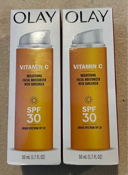 New unopened Olay Vitamin C Brightening Facial Moisturizer SPF 30 – 2 Pack
