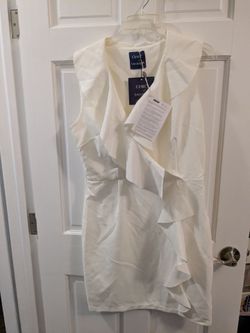 Chic by Tantra White Ruffle Mini Dress