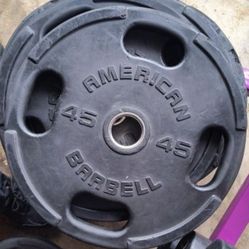 400 Lb Olympic Weight Set - Plates & York Barbell Olympic Bar