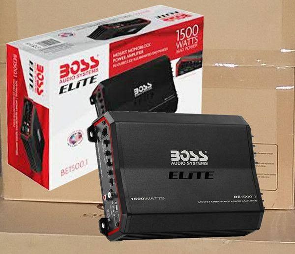 Boss Car Amplifier 1500 Watts Mosfet 1Channel Bass Amp 100 Day Payment