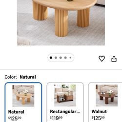 Brand New Coffee Table Already Assembled 