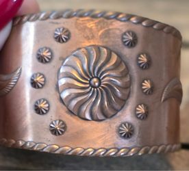1960's Southwest native copper cuff
