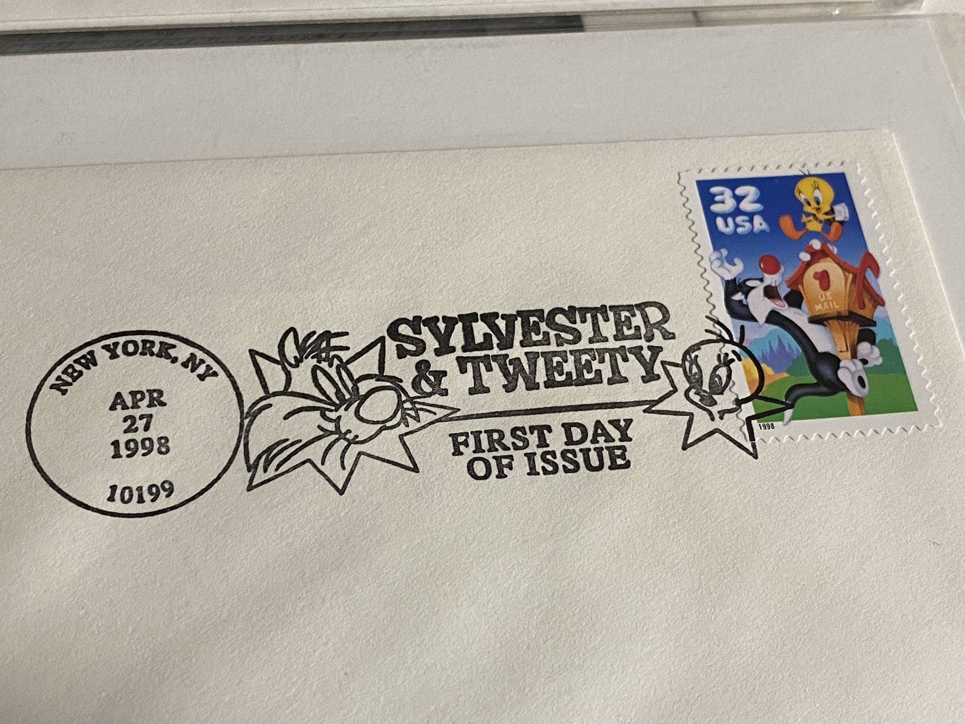 Original Sylvester And Tweety First Day Of Issue Stamp New