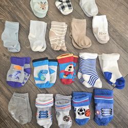 18 Pk-PRIMARY Brand +Assorted Infant Socks Bundle - Colorful & Neutrals