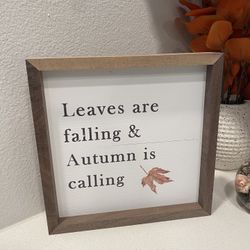 Cute Autumn Decor Sign