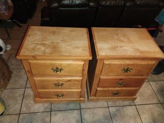 Wooden drawers