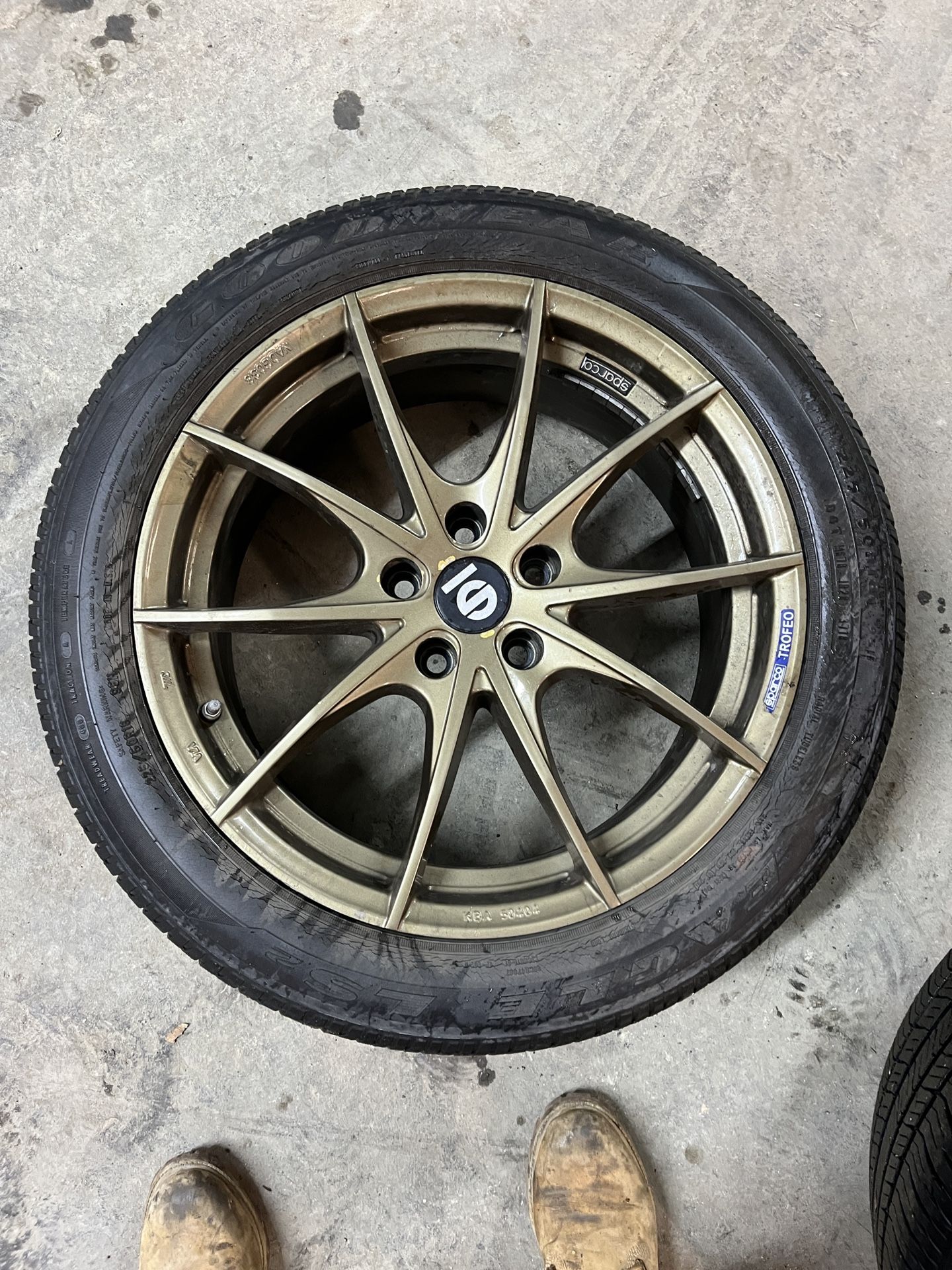 Sparco Rally Bronze Rims Only 3 5x112 18 Inch