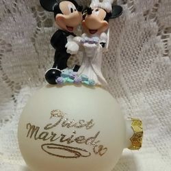 Mickey & Minnie Just Married Ornament