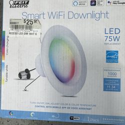 (1) Feit Electric Smart WiFi Downlight 75watt. Must Pickup