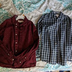 Boys button down shirts Cat & Jack and H&M tops Shirts Size 8-10
