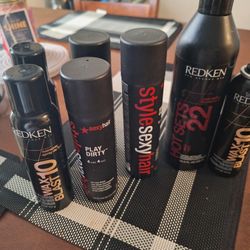7 Bottles Of Redkin Stylimg Products