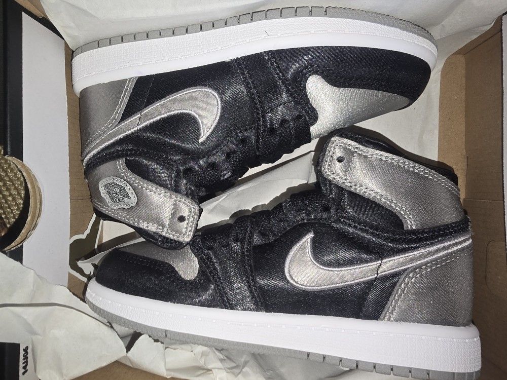 JORDAN 1 OG HIGH TOP(PS) black medium gray white 11c