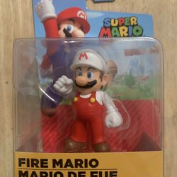 Super Mario Fire Mario Figure-Collectible-Factory Sealed