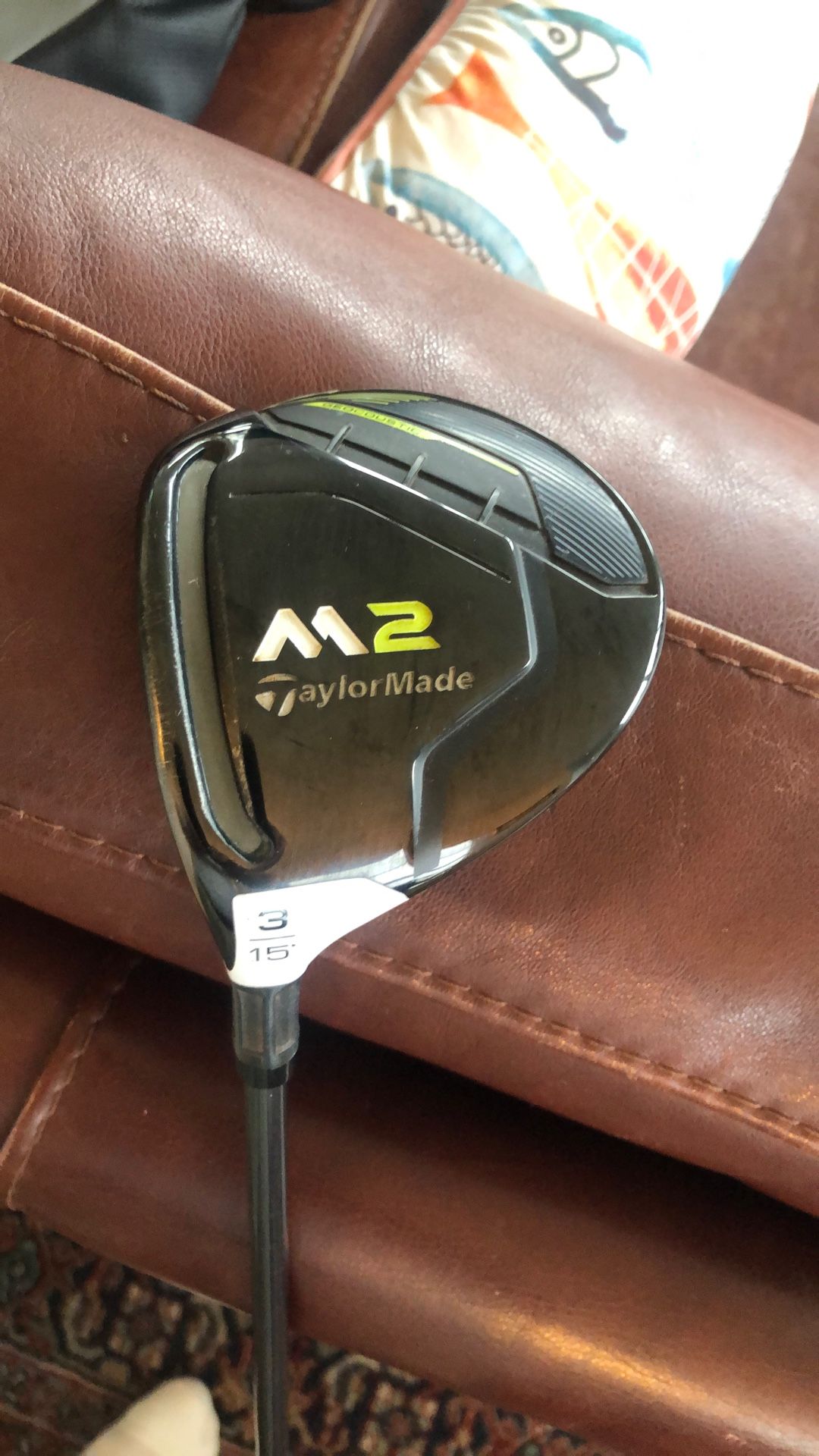 Lefthanded TaylorMade 3wood 15 Degrees TM Reax 55 Graphite Regular Shaft