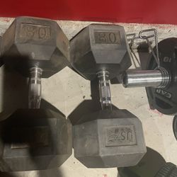 50-80 Lbs Dumbbell Set