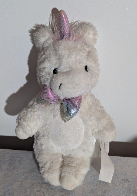 Little Miracles Baby Plush Costco Unicorn Lovey Doll 15" Iridescent