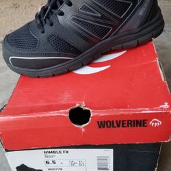 Wolverine Nimble FX, steel toe safety boots, Womens Size 6.5