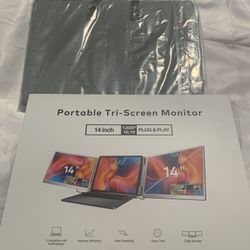 Portable Tri-Screen Monitor 