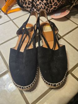Black sandals shoes size 37