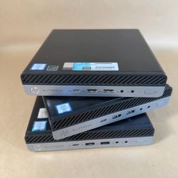 LOT OF 3x EliteDesk 800 G3 MINI i5-6500T 2.50GHz 4GB RAM NO SSD NO OS
