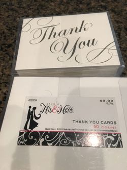 Wedding thank you cards