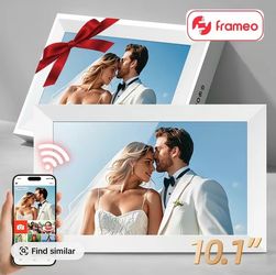 10.1” Smart Wi-Fi Digital Photo Frame - Frameo App (32GB Storage) - Perfect Gift!