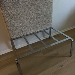 Vintage Chrome Leg Boucle Foot Rest 