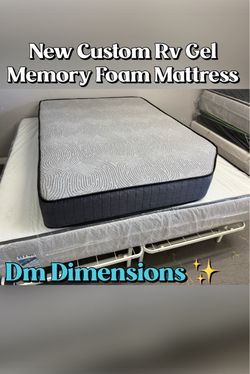 New Custom RV Gel Memory Foam Mattress