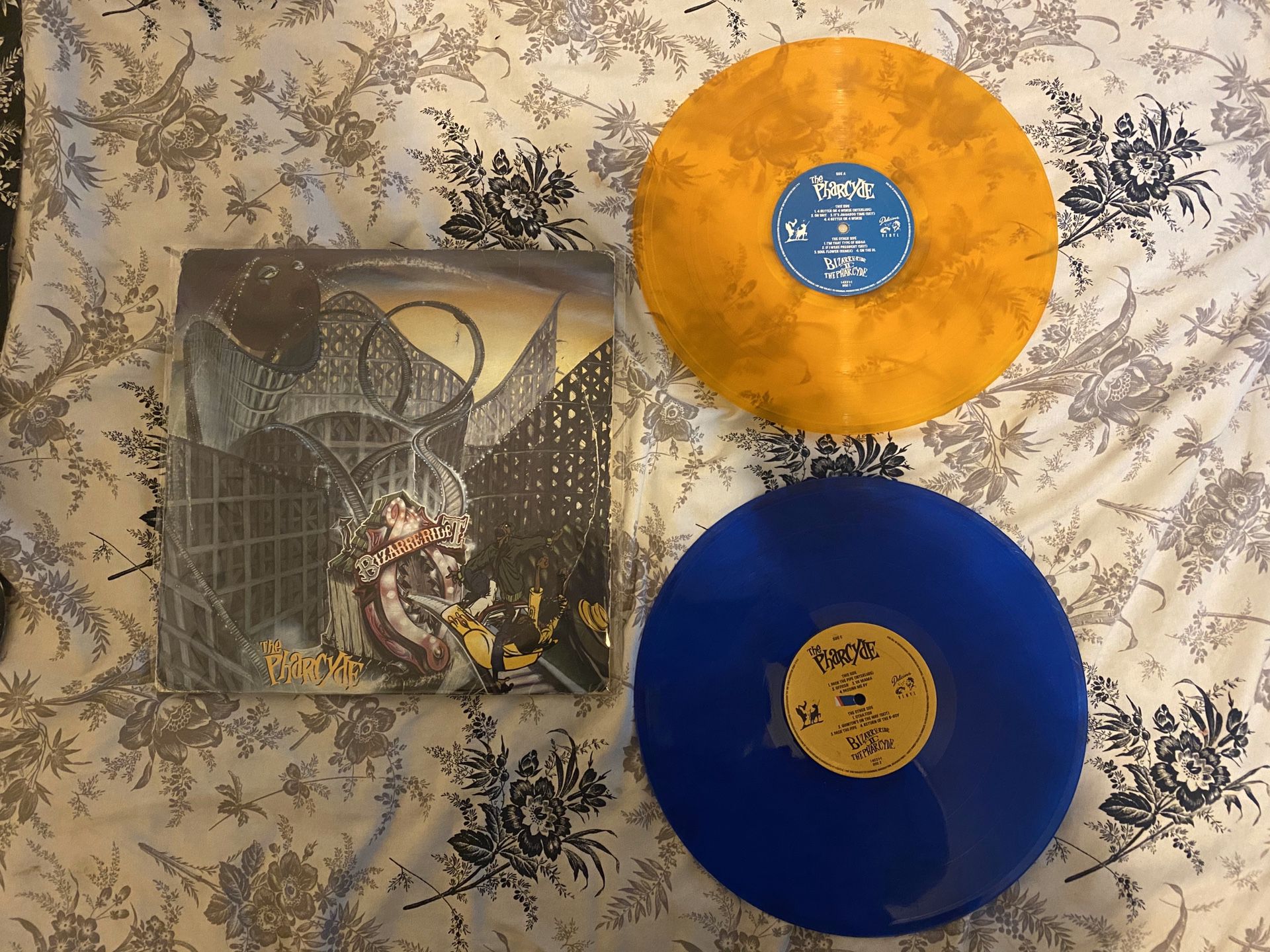 The Pharcyde Bizarre Ride ll OG Press Blue/Yellow Vinyl Record Hip Hop