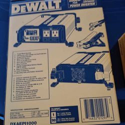 DEWALT 1000 WATT POWER INVERTER 