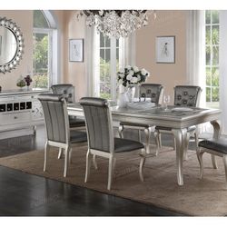 Silver Dining Table Set