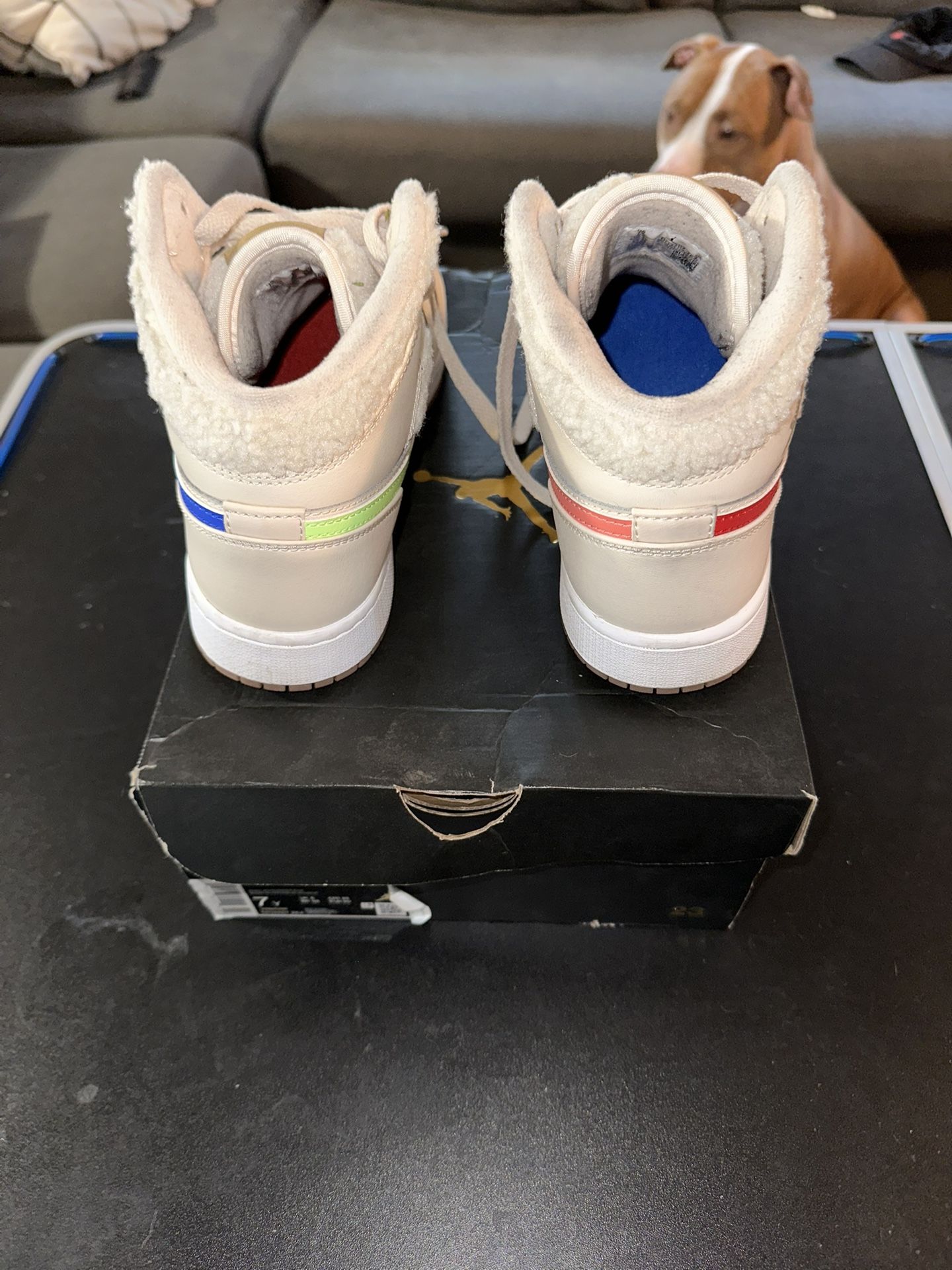 Nike Air Jordanr 1 Mid UtilityFleece-Pearl White