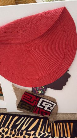 Afrocentric Mixed Media Canvas Wall Art