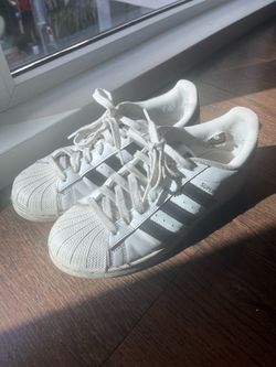 Adidas Superstar White/Black Size 8  Used