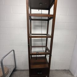 Stained Wood Trophy Case 