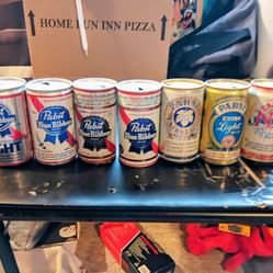 PBR VINTAGE BEER CANS