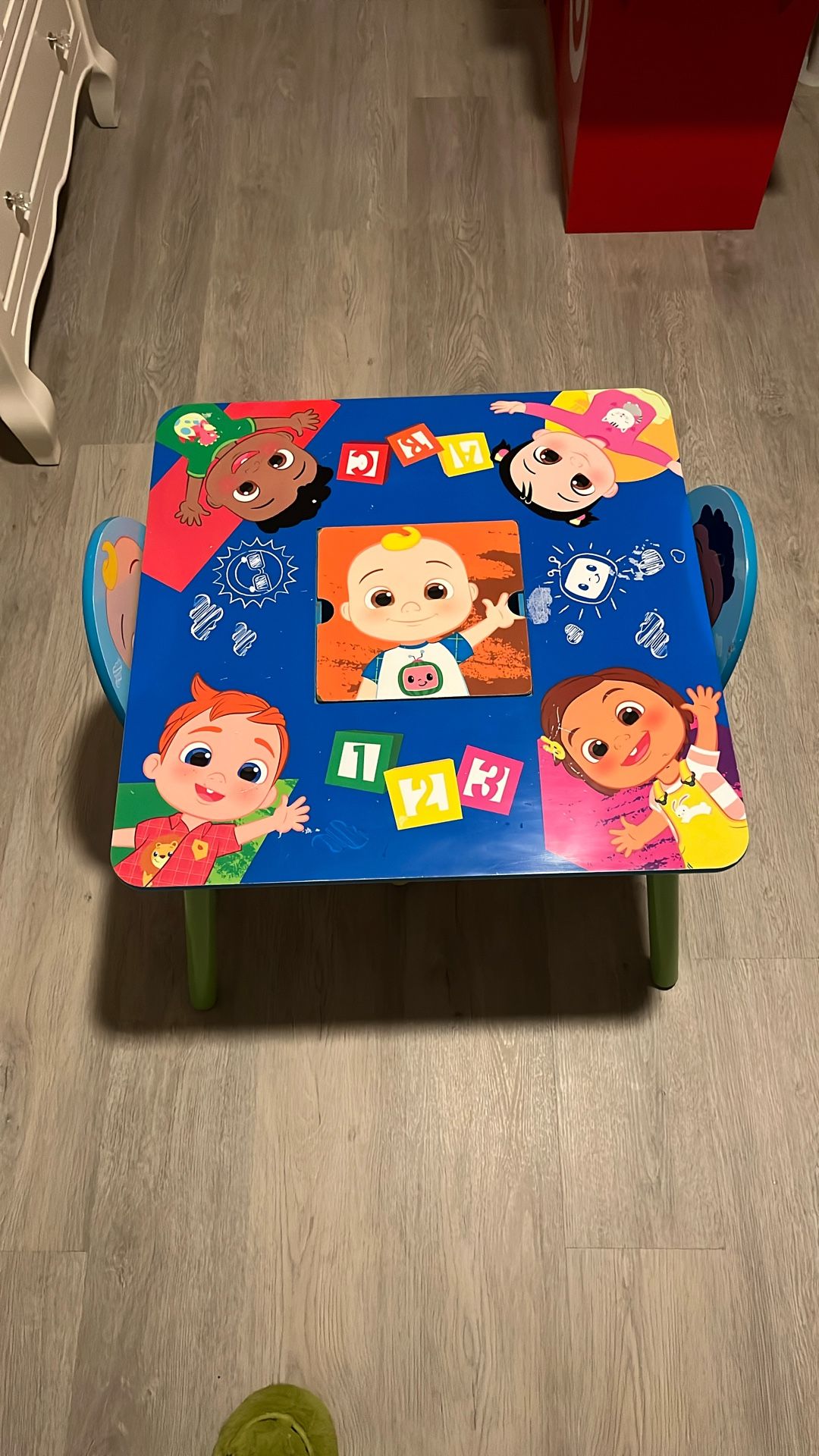 Cocomelon Table And Chair Set With Storage